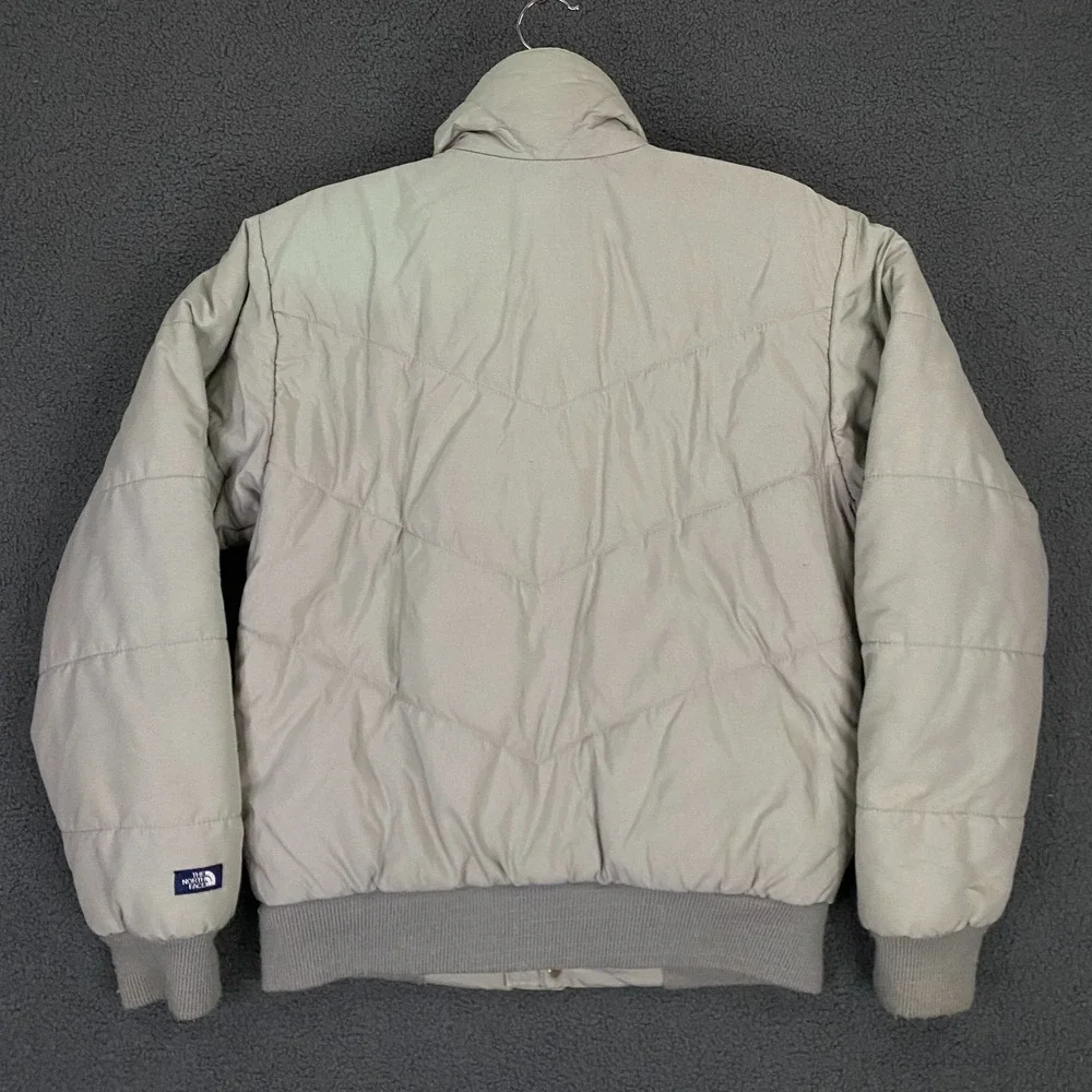 Vintage 80s North Face Jacket Mens Medium Puffer Quilted Bomber Made in USA